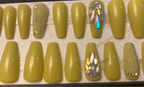 Lemon  Custard Nails